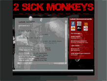 Tablet Screenshot of 2sickmonkeys.com